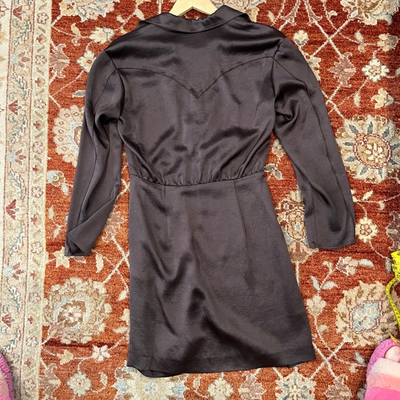 NANUSHKA Pantha saltin dress sz L espresso - Picture 11 of 12